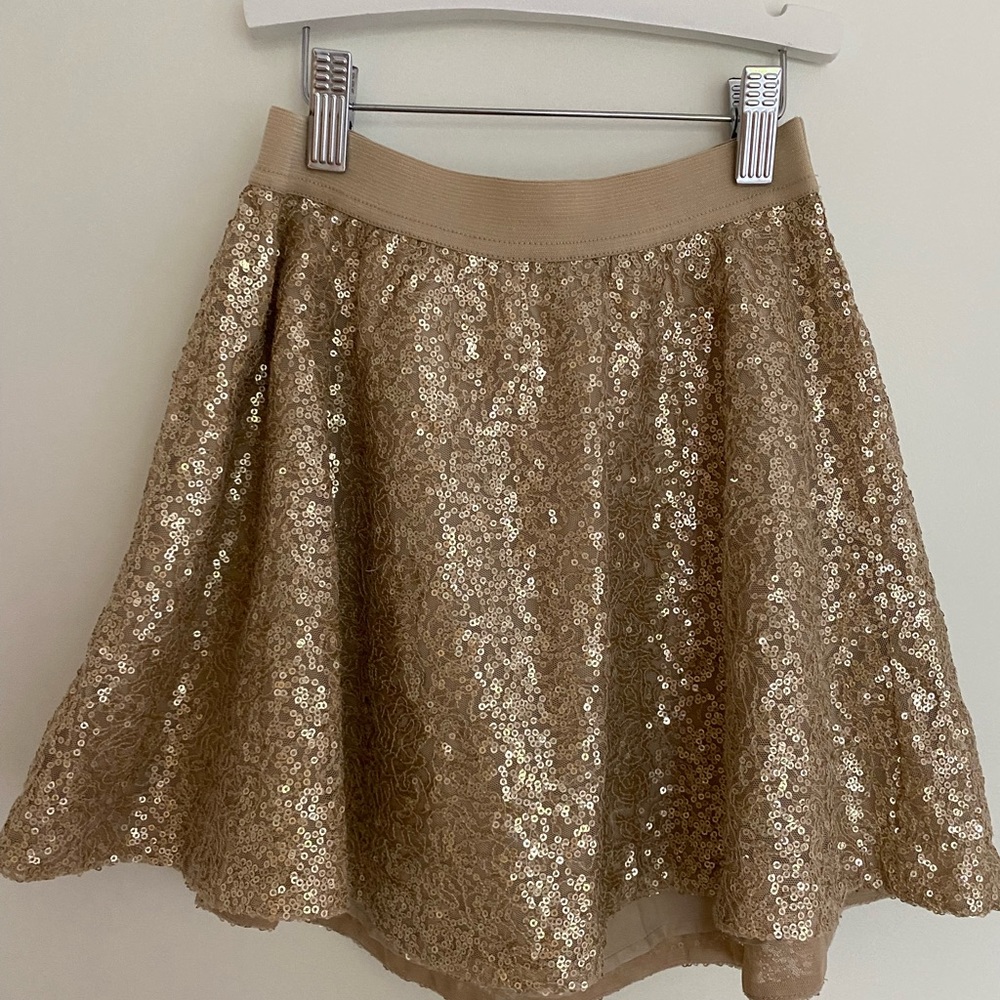 Gap Kids Gold Sequin Skirt